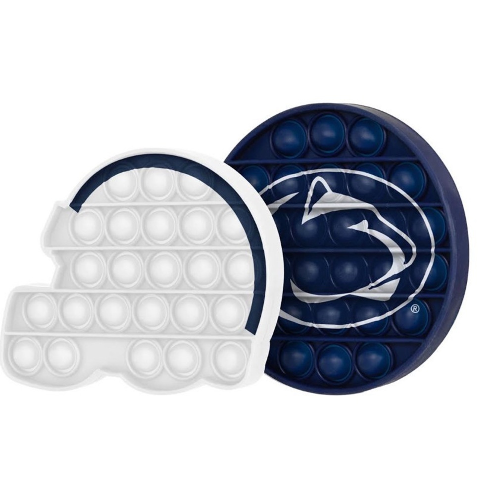 New NCAA Penn State Helmet and Circle Lion Pop its ~ 2 Pack